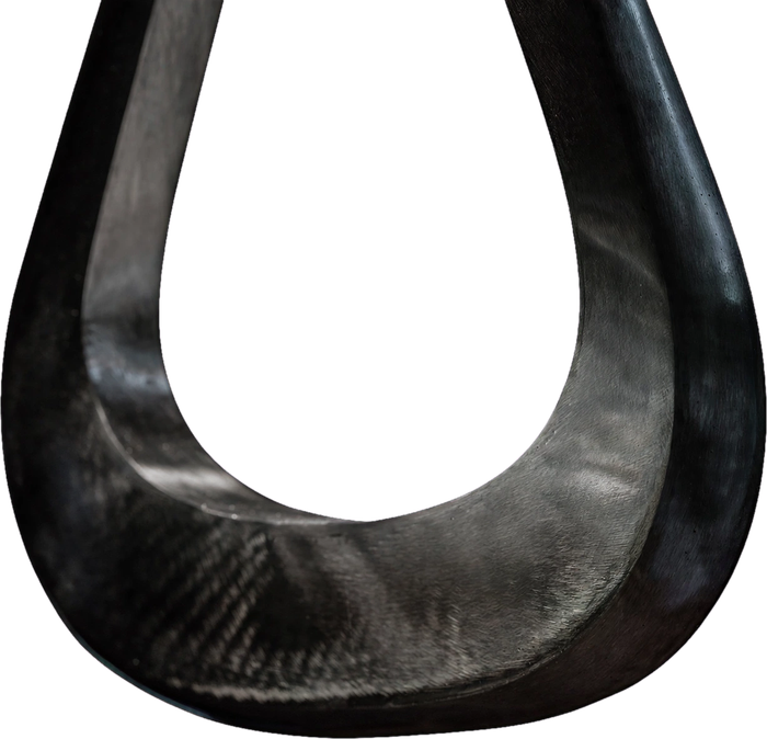 Waxed Steel teardrop cradle