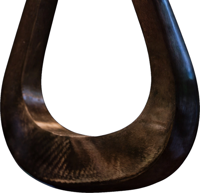 Darkened Bronze teardrop cradle